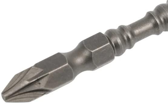 Бита двусторонняя PZ2/PH2 65 мм SGS 6365-PZ2PH2-M, сталь S2 - фото